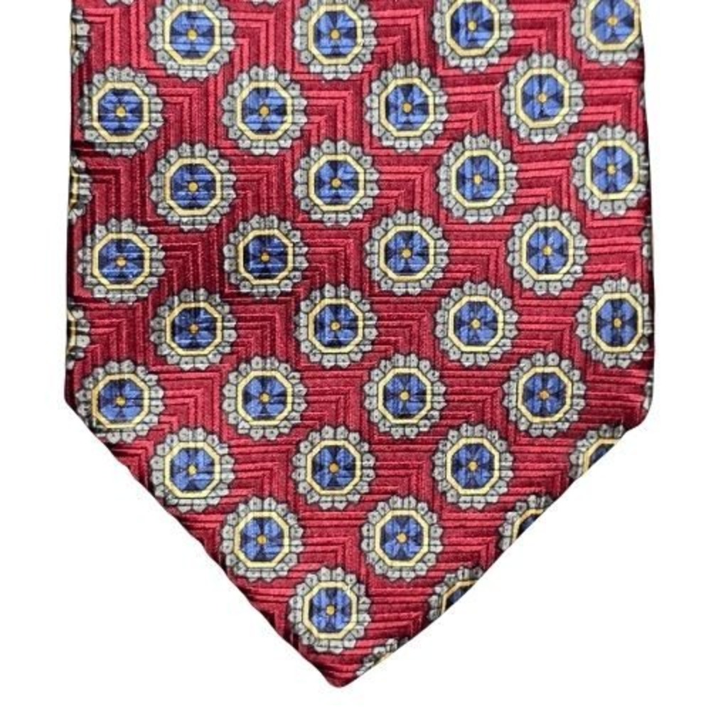 Robert Talbot Best of Class Extra Long 53" Geometric USA 100% Silk Power Necktie